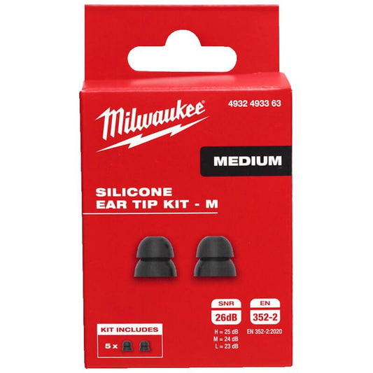 MILWAUKEE MEDIUM DOUBLE LAYER SILICONE EAR TIP KIT