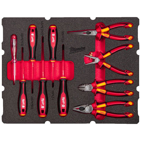 MILWAUKEE 10 PIECE INSULATED ELECTRICIAN PACKOUT FOAM INSERT SET