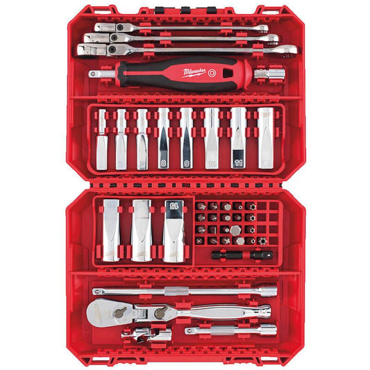 MILWAUKEE 42 PIECE 1/4" RATCHET, DRIVER & SOCKET SET