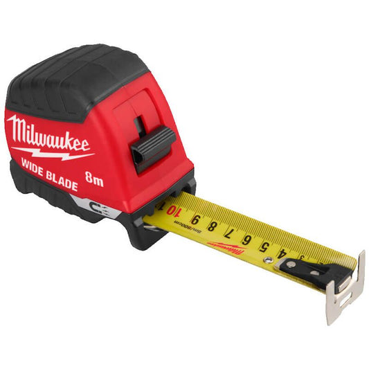 MILWAUKEE 8M GEN II WIDE BLADE MAGNETIC TAPE MEASURE