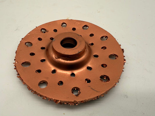 4 inch (105mm) Belt Buffing Disc Copper G36 Grit