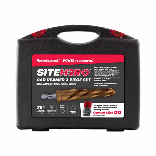 Rotabroach SITEH3RO SHRCR1 Car Reamer Metric Kit (3 Pieces)