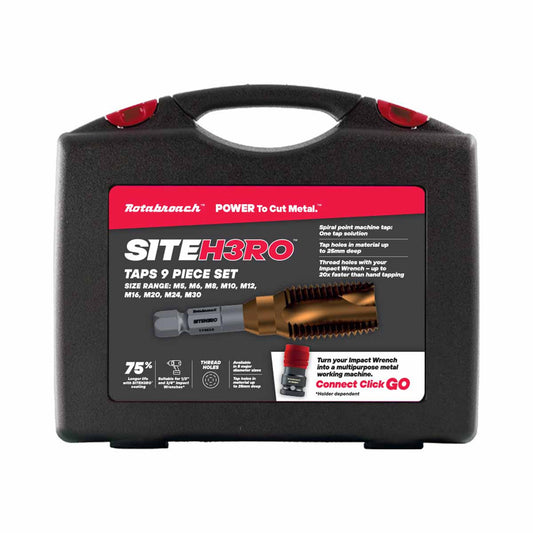 Rotabroach SITEH3RO SHRTP3 Tap Kit Metric Full Sizes (8 Pieces)