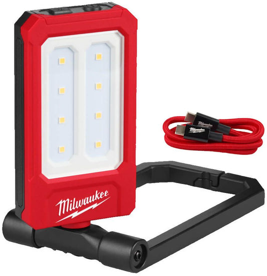 MILWAUKEE IRFFL TRUEVIEW INTERNAL USB RECHARGEABLE FOLDING FLOOD LIGHT