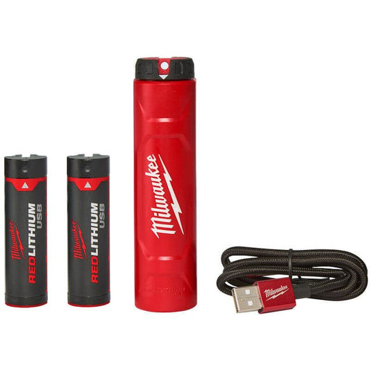 MILWAUKEE L4NRG-202 4V RED LITHIUM USB BATTERY & CHARGER PACK
