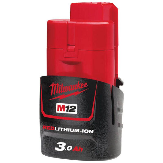 MILWAUKEE M12B3 M12 3.0AH RED LITHIUM-ION BATTERY