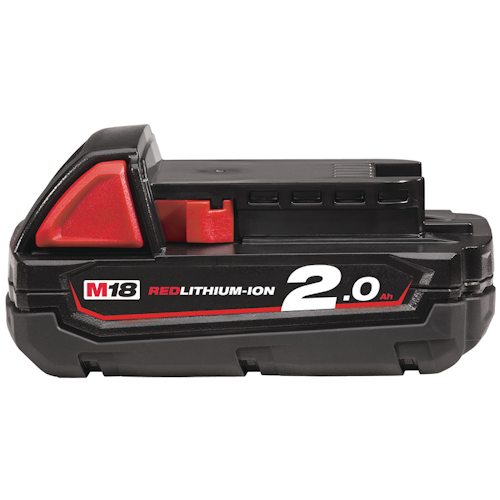 MILWAUKEE M18B2 M18 2.0AH RED LITHIUM-ION BATTERY