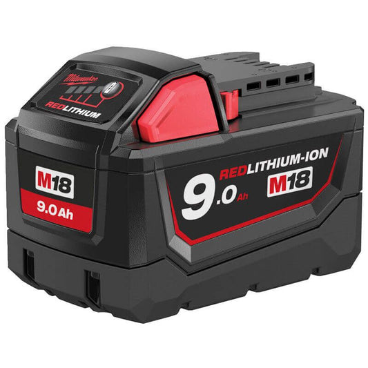 MILWAUKEE M18B9 M18 9.0AH RED LITHIUM-ION BATTERY