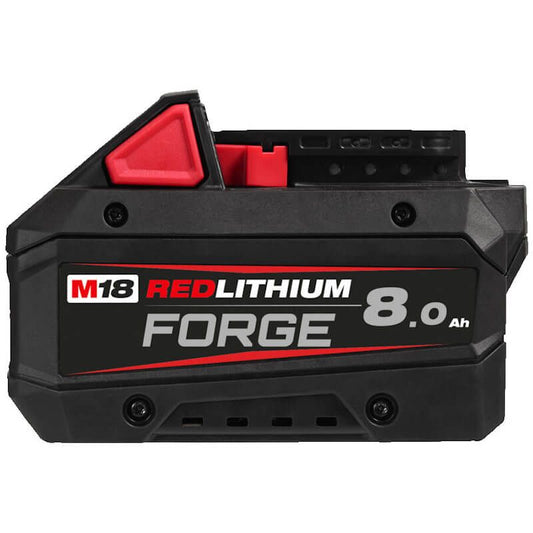 MILWAUKEE 2X M18FB8 M18 8.0AH FORGE RED LITHIUM-ION BATTERIES