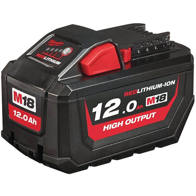 MILWAUKEE M18HB12 M18 12.0AH HIGH OUTPUT RED LITHIUM-ION BATTERY