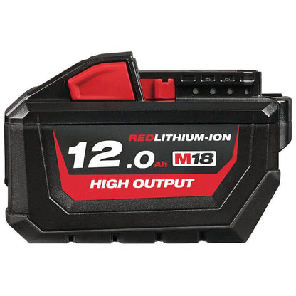 MILWAUKEE 4X M18HB12 M18 12.0AH HIGH OUTPUT RED LITHIUM-ION BATTERIES