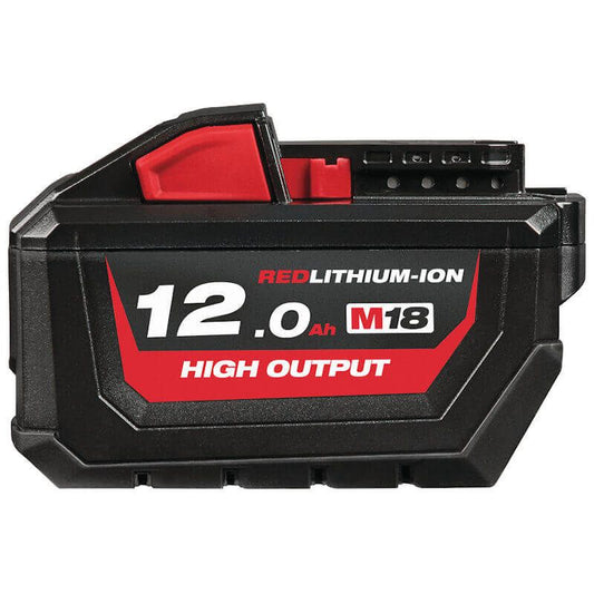 MILWAUKEE 4X M18HB12 M18 12.0AH HIGH OUTPUT RED LITHIUM-ION BATTERIES
