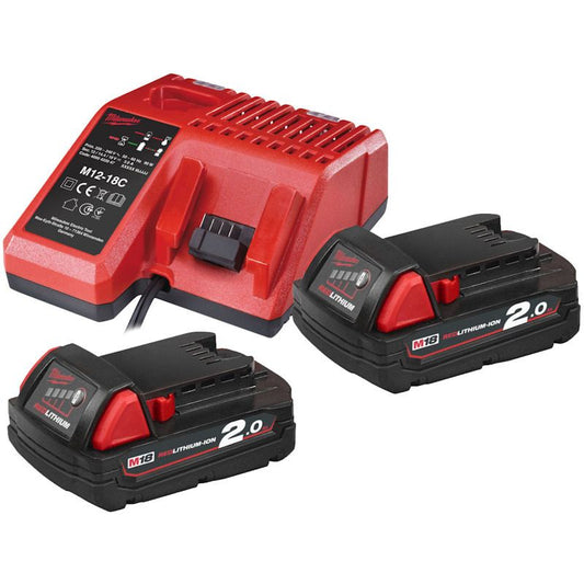 MILWAUKEE M18NRG-202 M18 2.0AH BATTERY & CHARGER PACK