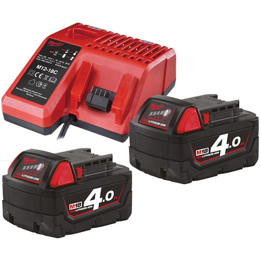 MILWAUKEE M18NRG-402 M18 4.0AH BATTERY & CHARGER PACK