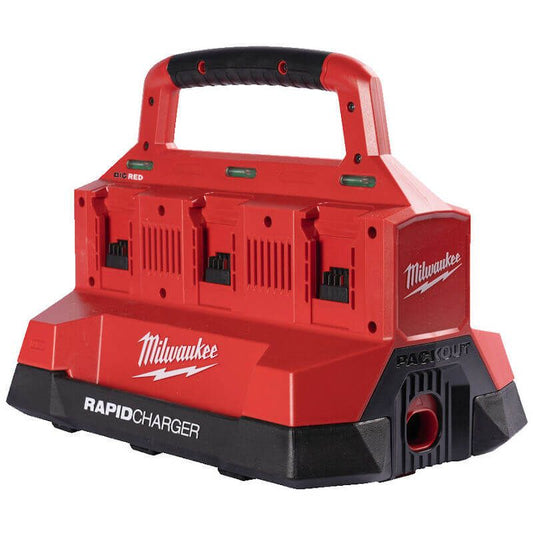 MILWAUKEE M18PC6 M18 PACKOUT SIX BAY RAPID CHARGER