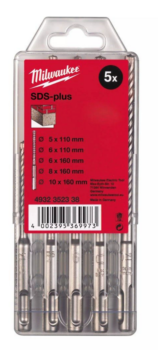 Milwaukee M2 SDS-PLUS drill set 5pc