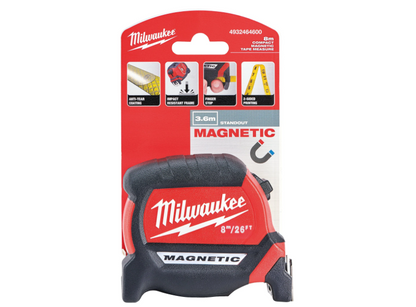 Milwaukee 8m / 26ft Magnetic Measuring Tape  ( metric and imperial )