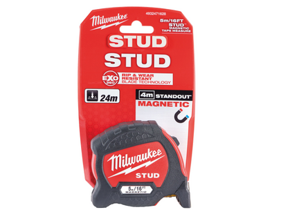 Milwaukee 5m / 16ft Stud Magnetic Tape Measure ( metric and imperial )