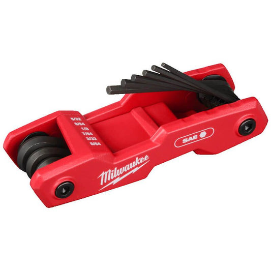 MILWAUKEE 9 PIECE IMPERIAL FOLDING HEX KEY SET