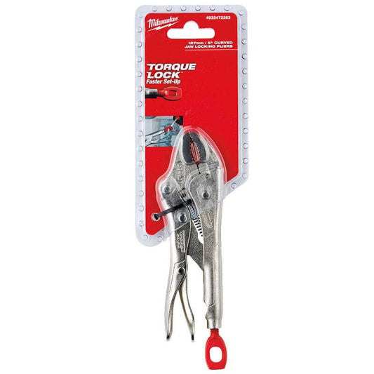 MILWAUKEE 5" TORQUE LOCK CURVED JAW LOCKING PLIERS