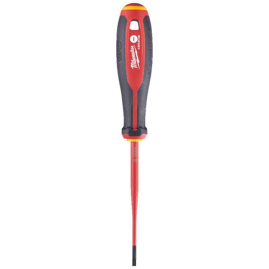 MILWAUKEE 0.6MM X 3.5MM X 100MM TRI-LOBE VDE SLOTTED SLIM SCREWDRIVER