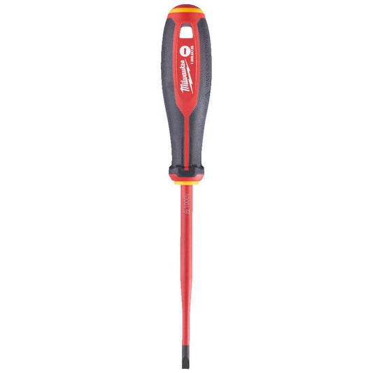 MILWAUKEE 1.0MM X 5.5MM X 125MM TRI-LOBE VDE SLOTTED SLIM SCREWDRIVER