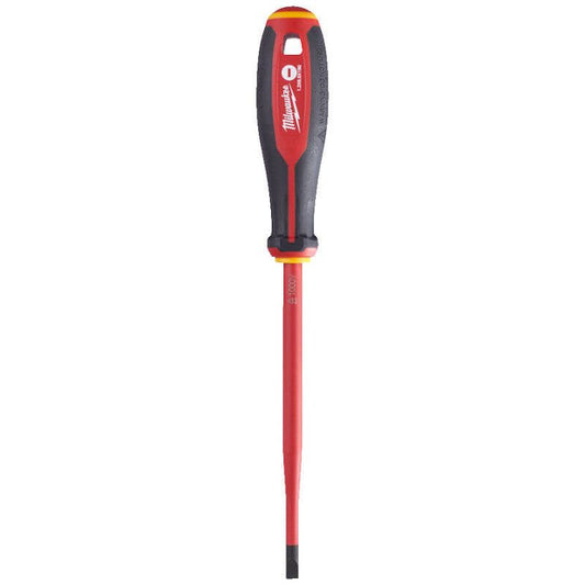 MILWAUKEE 1.2MM X 6.5MM X 150MM TRI-LOBE VDE SLOTTED SLIM SCREWDRIVER