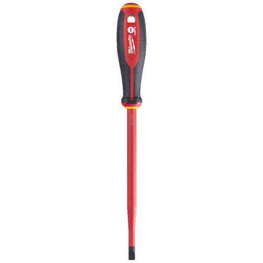 MILWAUKEE 1.6MM X 8.0MM X 175MM TRI-LOBE VDE SLOTTED SLIM SCREWDRIVER
