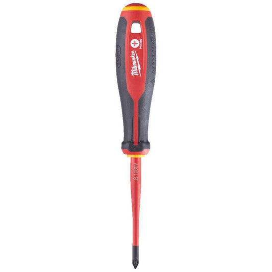 MILWAUKEE PH1 X 80MM TRI-LOBE VDE PHILLIPS SLIM SCREWDRIVER