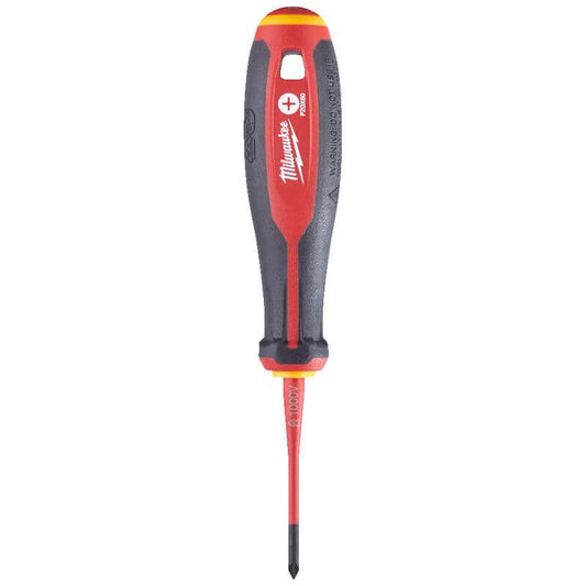 MILWAUKEE PZ0 X 60MM TRI-LOBE VDE POZI DRIVE SLIM SCREWDRIVER