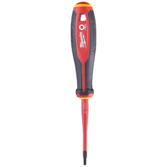 MILWAUKEE T15 X 75MM TRI-LOBE VDE TORX SLIM SCREWDRIVER
