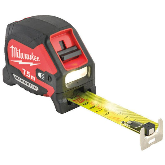 MILWAUKEE 7.5M LED MAGNETIC TAPE MEASURE