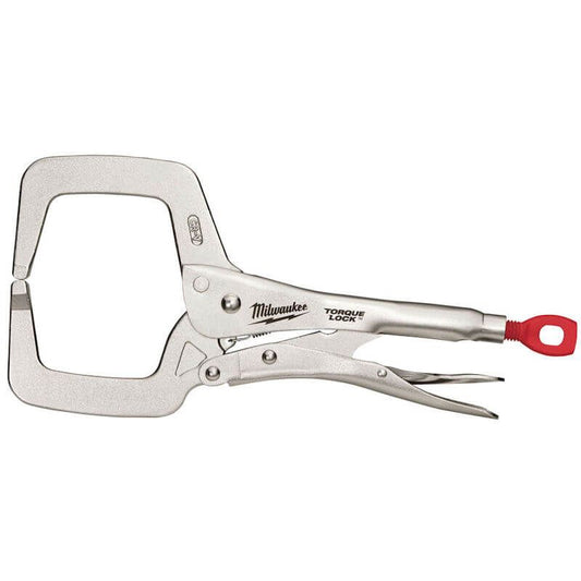 MILWAUKEE 11" TORQUE LOCK LOCKING C-CLAMP PLIERS WITH REGULAR JAWS